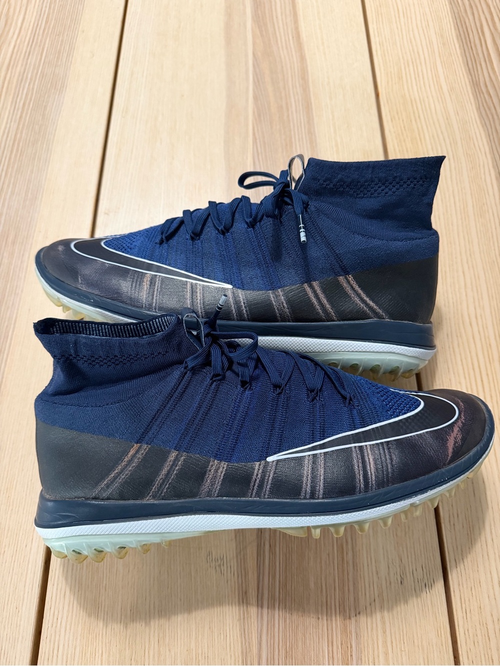 Nike Flyknit Elite Golf Shoes “College Navy” 844450-400 Size 12